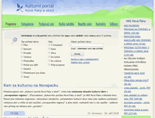 Tablet Screenshot of kultura-novapaka.cz